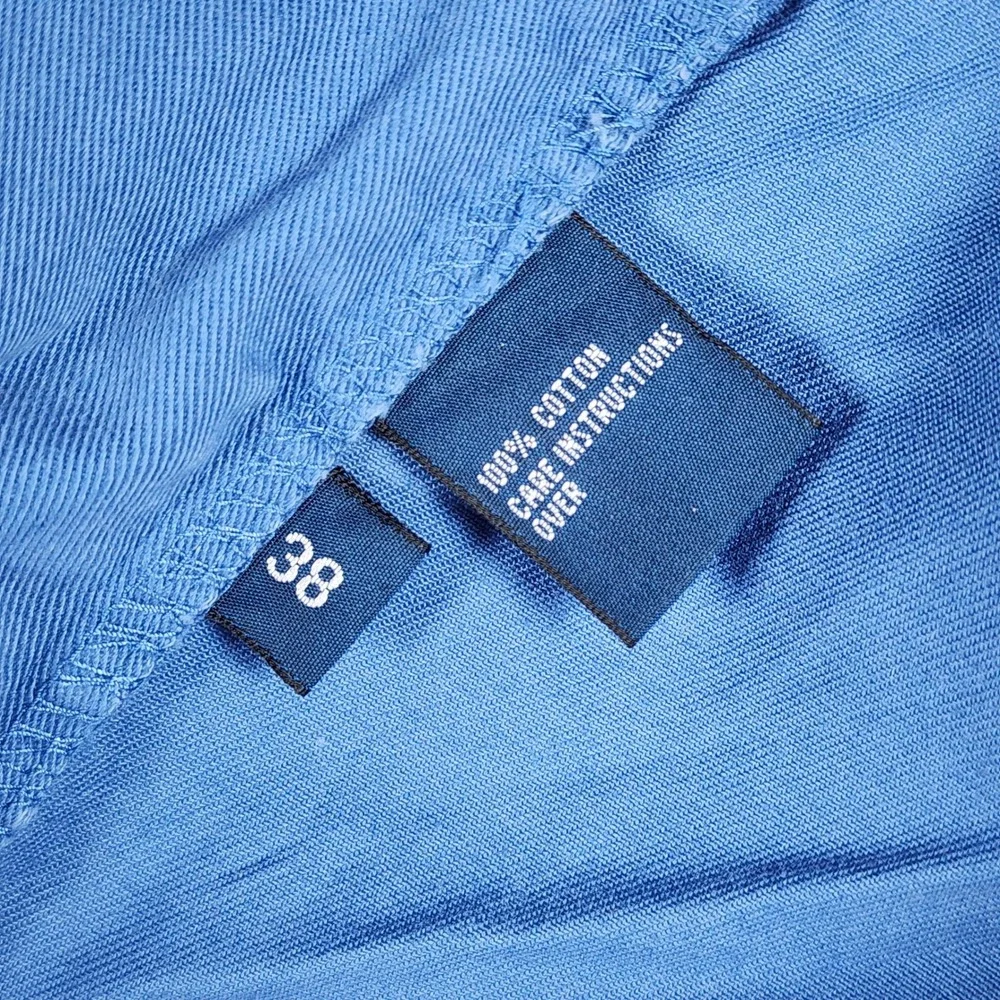 Polo Ralph Lauren Tyler Shorts Mens 38 Blue Pleated Chino Cotton Excellent